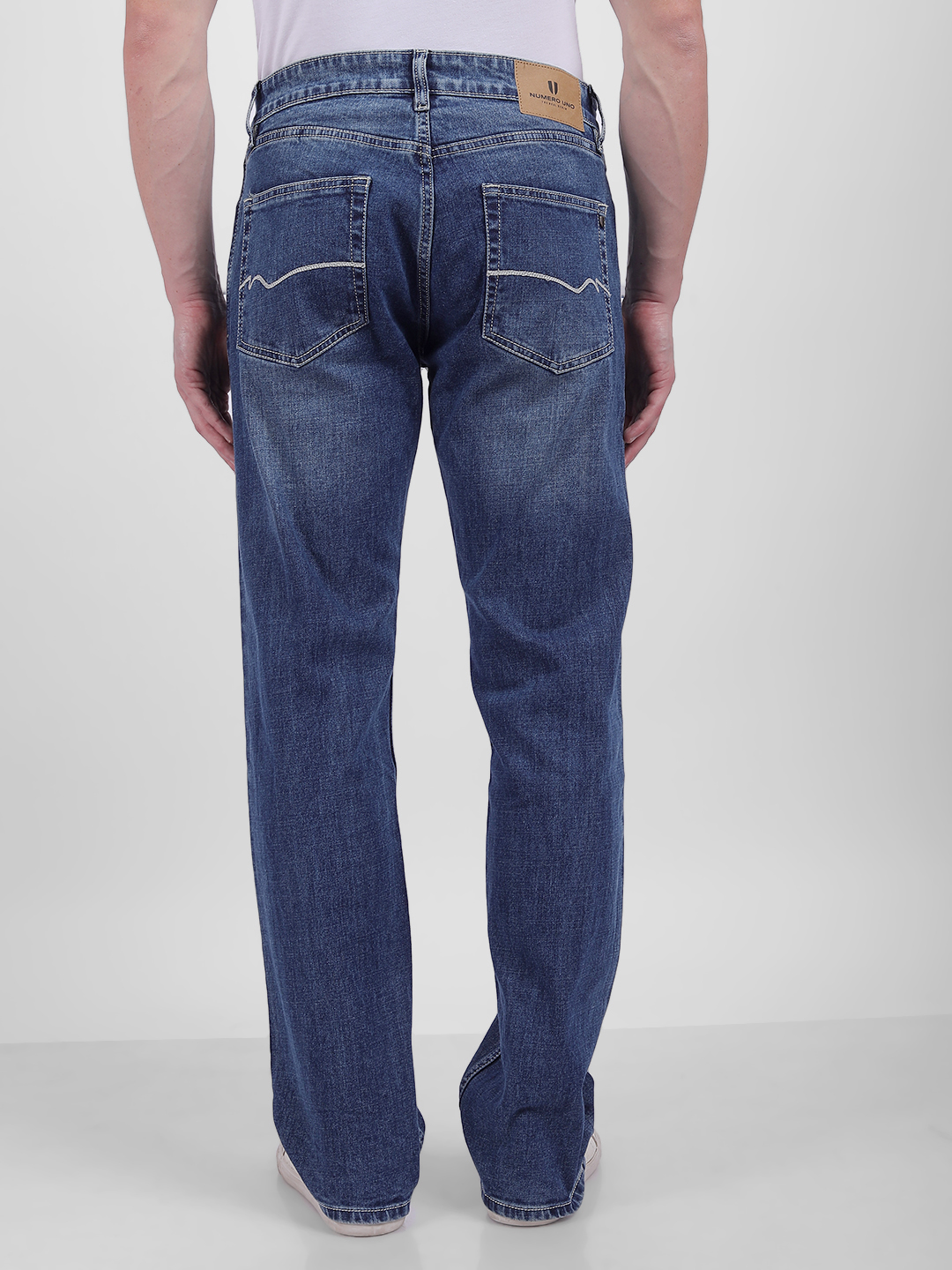 Numero Uno Men Faded Blue Jeans